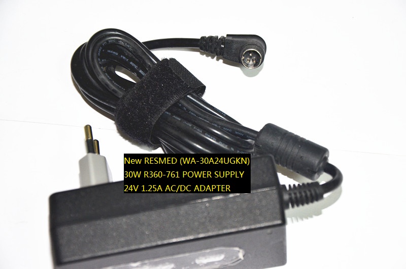 New RESMED (WA-30A24UGKN) 30W R360-761 POWER SUPPLY 24V 1.25A AC/DC ADAPTER